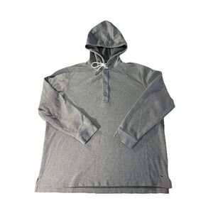 Vineyard Vines Gray Hoodie Pullover Henley Sweatshirt Mens XL